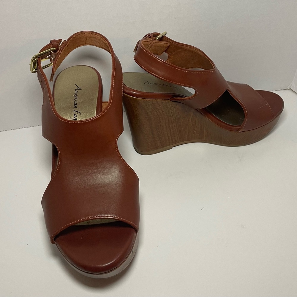 American Eagle Tansy Cognac Women Sandal Size 6.5